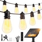 Minetom 79FT Solar String Lights Outdoor Waterproof, 24 LED S14 Shatterproof by Minetom