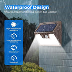 Peasur Solar Lights Outdoor Waterproof, 3 Lighting Modes Solar Motion Sensor - Image 2