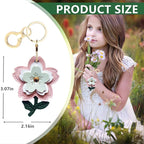 BORKUANA Leather Keychain Holder Case Compatible - Image 2