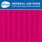 TECEUM Cotton Rope 3/16” – 50 FT – Strong All-Purpose Braided Rope – Natural - Image 9