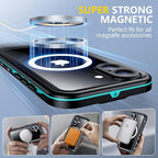 Red2Fire for iPhone 16 Case Waterproof, Phone Case 6.1" Blue/Clear - Image 5