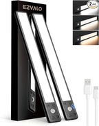 EZVALO 14.5 inch Under Cabinet Lighting, 3200mAh Rechargeable Motion Sensor by EZVALO