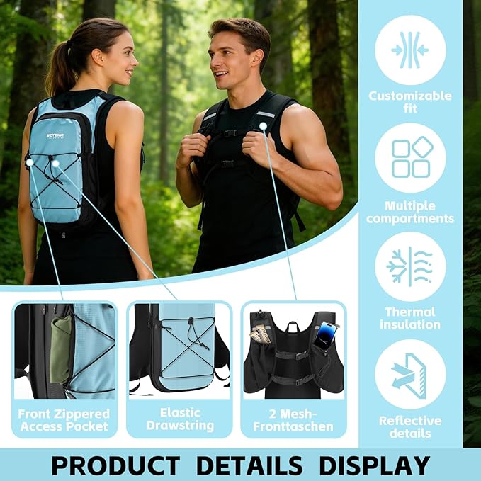 Hydration Pack Backpack, Insulated Hiking Water Backpack - Image 6