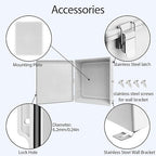 LeMotech Electrical Box, IP67 Waterproof Hinged Cover Stainless Steel Latch - Image 5