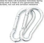 60Pcs Stainless Steel Carabiner Clip Spring-Snap Hook 1/4 in, M6 x 2 3/8 Inch - Image 4