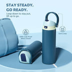 POWCAN 24 oz Insulated Stainless Water Bottle: 2-in-1 Push-Button Spout & - Image 4