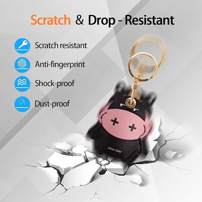 Leather Keychain Case Holder Compatible - Image 3