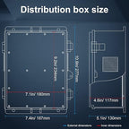 Namunanee Outdoor Electrical Junction Box, ABS Water Resistant Enclosure - Image 6
