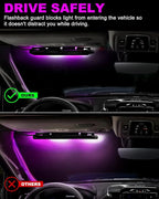 HLauto 6Z4J Emergency Dash Strobe Lights: 2x16.8 inch Purple White Safety Lights - Image 7