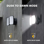 LUTEC 2 Packs LED 3500 Lumen 32W 5000K Integrated Dual-Head Floodlight Outdoor - Image 4