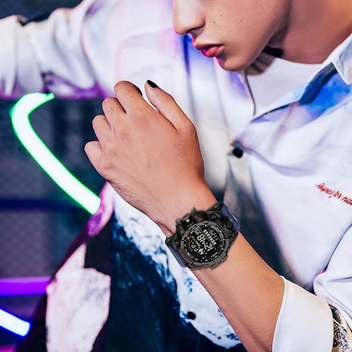 FANMIS Mens Military Multifunction Digital LED Watch Electronic Waterproof - Image 4