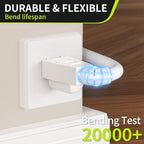 16/3 White Extension Cord 10 FT, Indoor Extension Cord - Image 4