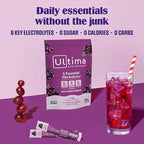 Ultima Replenisher Daily Electrolyte Powder – Grape, 20 Stickpacks – Zero Sugar - Image 2