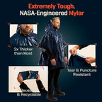 PREPARED4X Emergency Mylar Poncho – Survival Rain Poncho - Image 5
