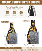 Pritent Crossbody Bags for Women Men Trendy Sling Bag Backpack Casual Chest Bag - Image 2