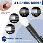 WORKPRO Rechargeable Pen Light, Mini Flashlight, 2 Pack Ultra-Compact EDC - Image 4