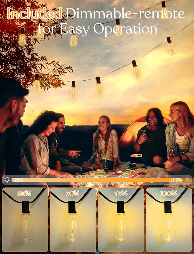 YOYONACY 150 FT Outdoor String Lights - Image 2