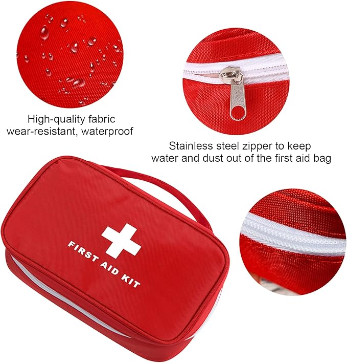 AOUTACC 6pcs First Aid Bag Empty, Waterproof Durable First Aid Kit Bag Empty - Image 3