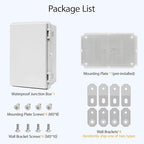 Junction Box ABS Plastic IP65 Waterproof Dustproof Universal Electrical - Image 8