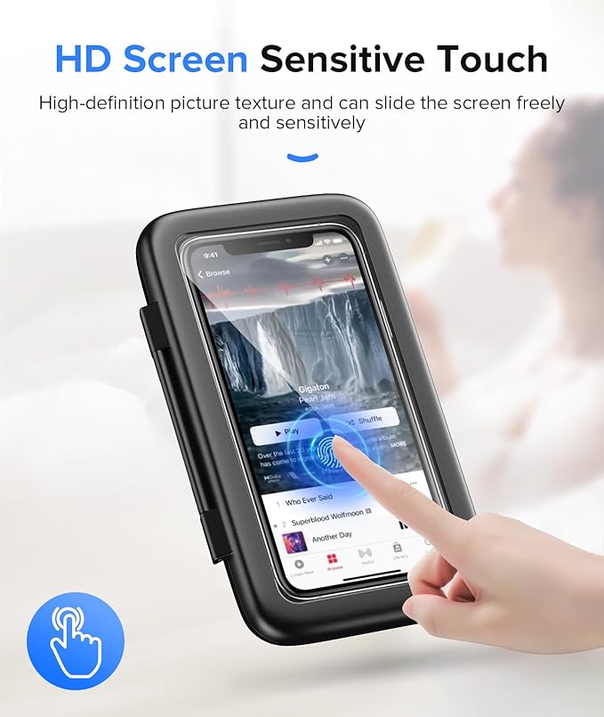 LC-dolida Shower Phone Holder Waterproof 480 Rotation Phone Stand Case Mount - Image 5