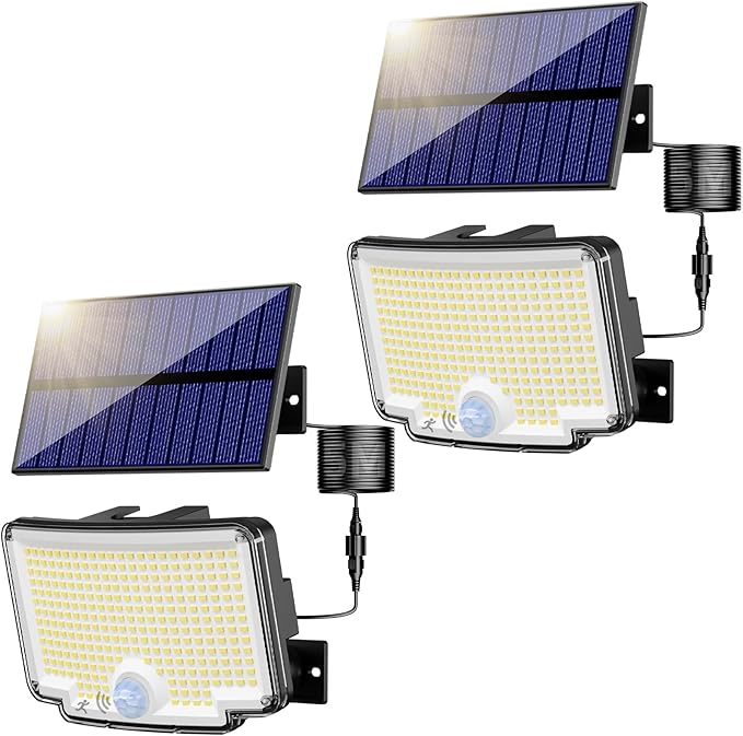 Peasur Solar Lights Outdoor Waterproof, Solar Motion Security Light, Flood by Peasur