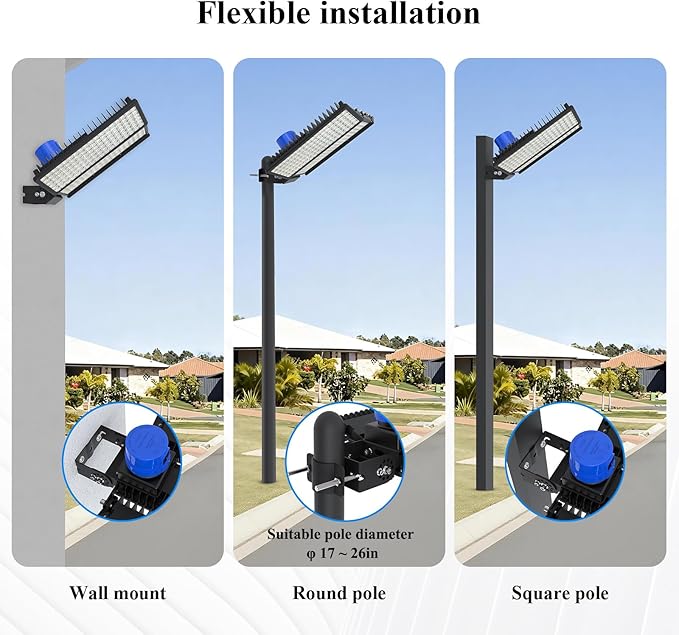 42000LM LED Parking Lot Light, 3 Pack 100W Stadium Light - Image 2
