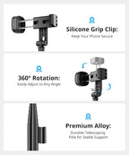 Fuloview 72'' Selfie Stick Tripod, Tripod - Image 5