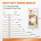 VONEEDL Upholstery Repair Kit: Waxed Sewing Thread & Heavy Duty Needles - Image 4