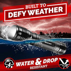 LED Flashlight High Lumens, Tactical Flashlight Battery Powered, Bright - Image 6
