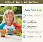 14 oz Plastic Stackable Drinking Tumblers, Dishwasher Safe, Durable - Image 6