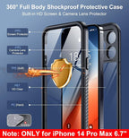 SPIDERCASE Only Designed for iPhone 14 Pro Max Case Waterproof Full Body - Image 5