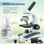 AmScope 40X-1000X Student Biological Compound Microscope - Image 7