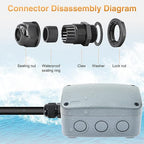 SuperInk PVC/ABS Plastic Dustproof Waterproof IP66 Electrical Junction Box 4.9 - Image 9