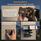 LEPOWER Battery Powered LED Flood Light Outdoor, 1500LM Motion Sensor Security - Image 8