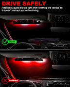HLauto 6Z4J Emergency Dash Strobe Lights: 2x16.8 inch Red White Safety Lights - Image 7