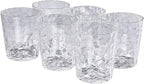 BPA-Free Plastic Tumblers 6 Pack | Reusable Dishwasher Safe | Stackable by AKMQYM