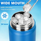 Insulated Water Bottle 24oz, Stainless Steel Double Wall Vacuum Sports Flask - Image 3