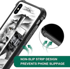 for iPhone X/Xs Case, Lion Cross Jesus Christ Dove Pattern Made of Soft - Image 2