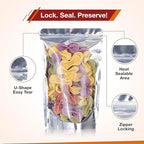 BELLE KR® Pint 5x8 Mylar Bags for Food Storage - Image 4