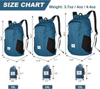 4Monster Hiking Daypack, Water Resistant Lightweight Packable Backpack - Image 2