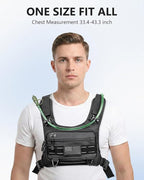 Running Vest with 2L Water Bladder, Lightweight Chest Pack Hydration Backpack - Image 4