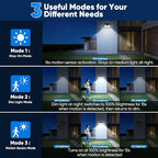 Brightever Motion Sensor Solar Lights Outdoor Waterproof, 6 Packs Super Bright - Image 4