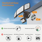 LEPOWER LED Security Light Motion Sensor Light Outdoor, 38W 4200LM Motion - Image 5