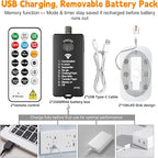 HXWEIYE Rechargeable Fairy Lights - Image 6
