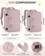coofay Large Travel Backpack For Women Men Airline Approved Carry On Backpack - Image 3