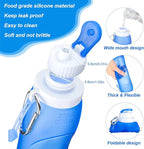 Zopeal 4 Pieces Collapsible Water Bottles Roll up Folding Silicone Foldable - Image 2