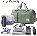 Suruid Travel Duffel Bag with Shoes Compartment Sports Gym Bag with Dry Wet - Image 4
