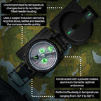 Cammenga Official US Military Tritium Lensatic Compass, Accurate Waterproof - Image 8