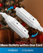 DEWENWILS 3 Outlet Extension Cord - Image 3