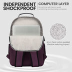 LOVEVOOK Laptop Backpack for Women 18.4 inch, Cute Womens Travel Backpack Purse - Image 3